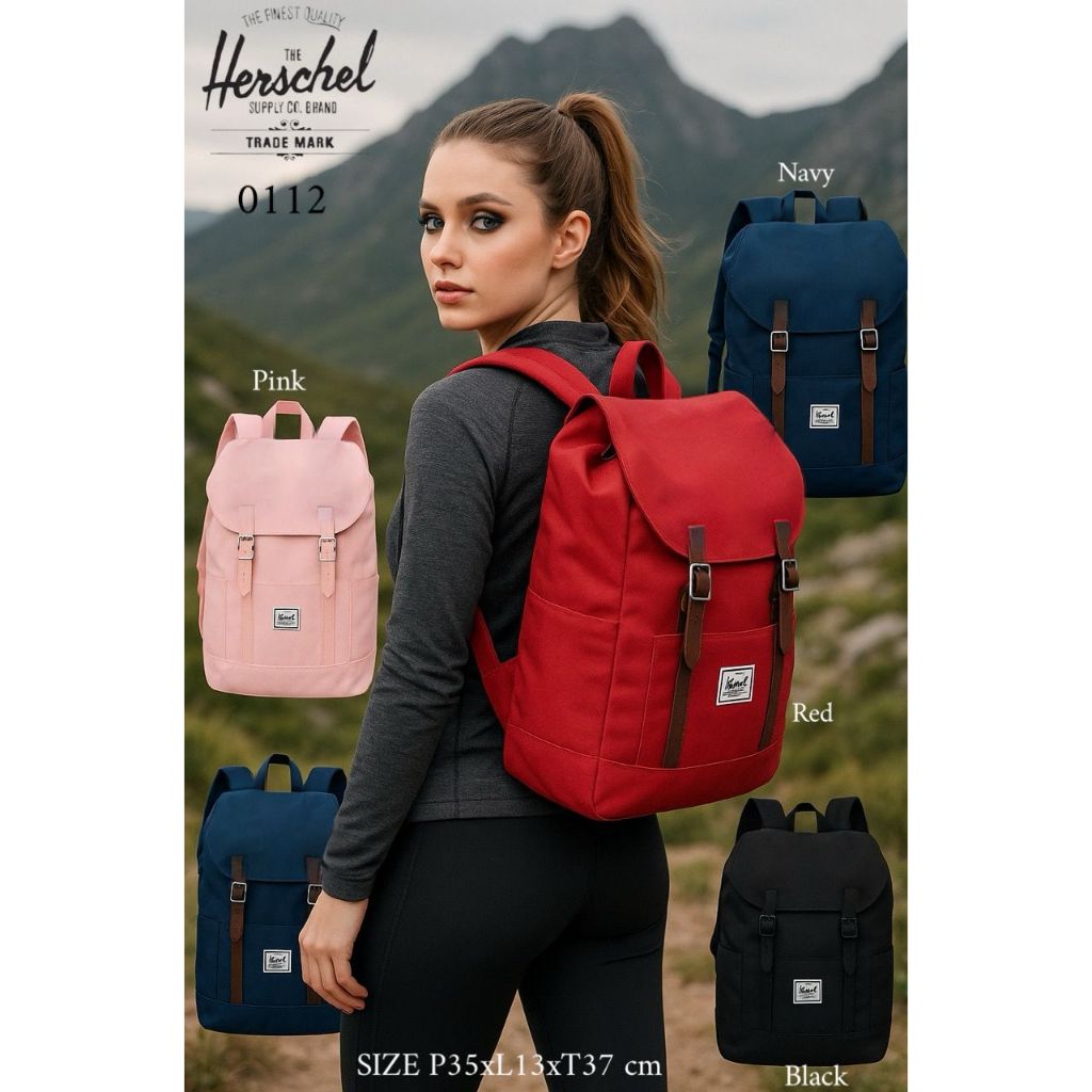VIP PLATINUM TAS RANSEL BACKPACK HERSHEL COWOK CEWEK UNISEX  PREMIUM 0112 LIKE ORI