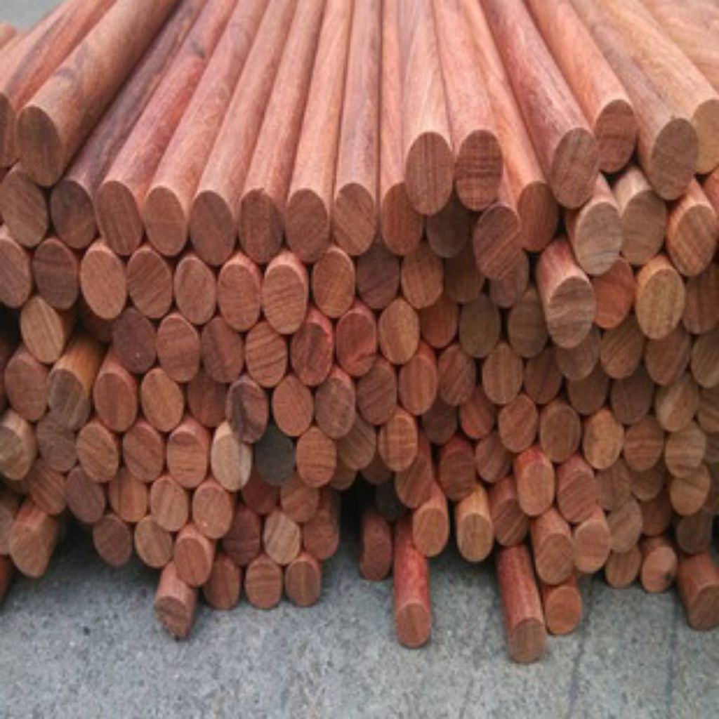 kayu dowel bulat panjang