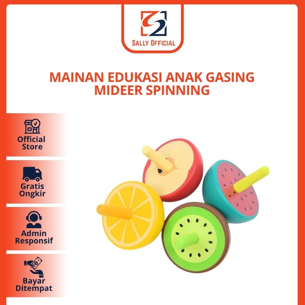 Mainan Kayu Gasing Anak Mideer Spinning Tops Mainan Edukasi Anak