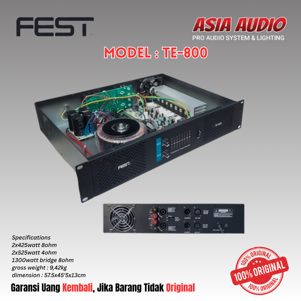 POWER AMPLIFIER FEST TE-800