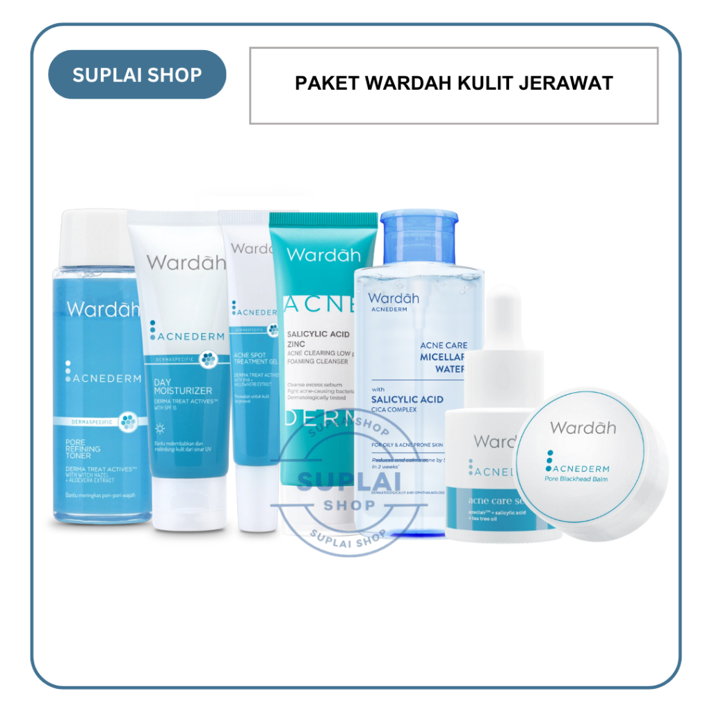 Paket Skincare Perawatan Kulit Wajah Jerawat Wardah