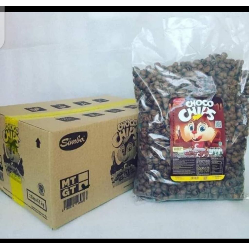 1 pack isi 950 gr choco chips Simba sereal coklat kiloan murah pusat grosir cemilan bandung