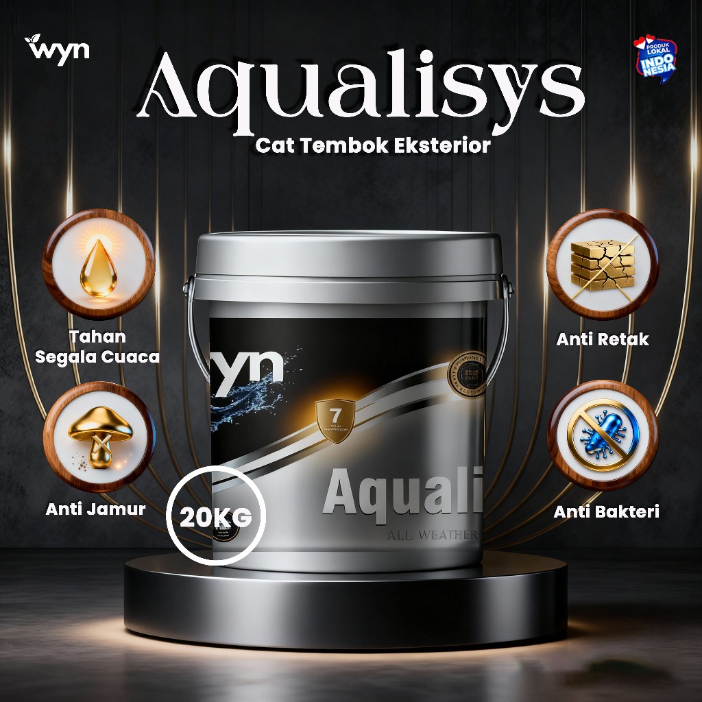 WYN Cat Tembok Eksterior Aqualisys - Waterbased Paint 20KG