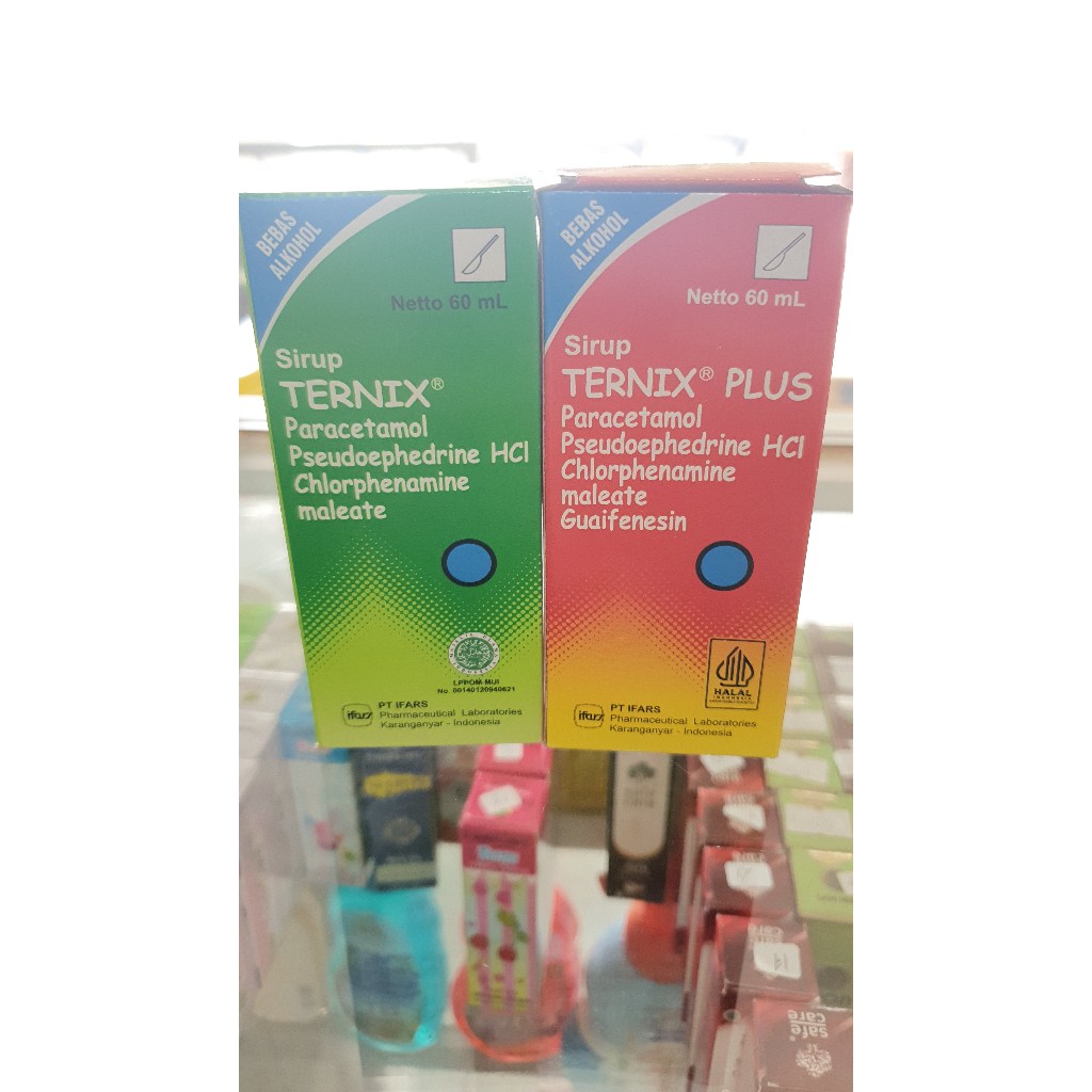 Ternix Sirup 60 ML | Ternix dan Ternix Plus untuk Batuk | Bebas Alkohol