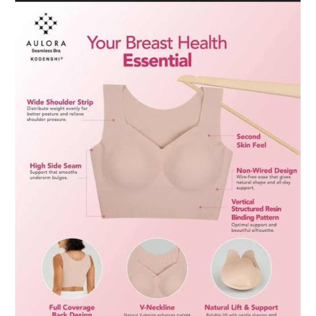 Aulora Seamless Bra Kodenshi Beige