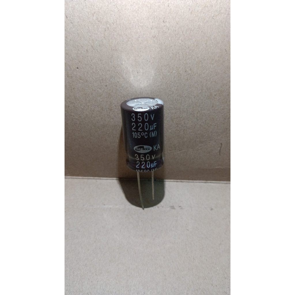 5970 kapasitor elco 220uf 220 uf 350v 350volt 350 volt samwha = 250v