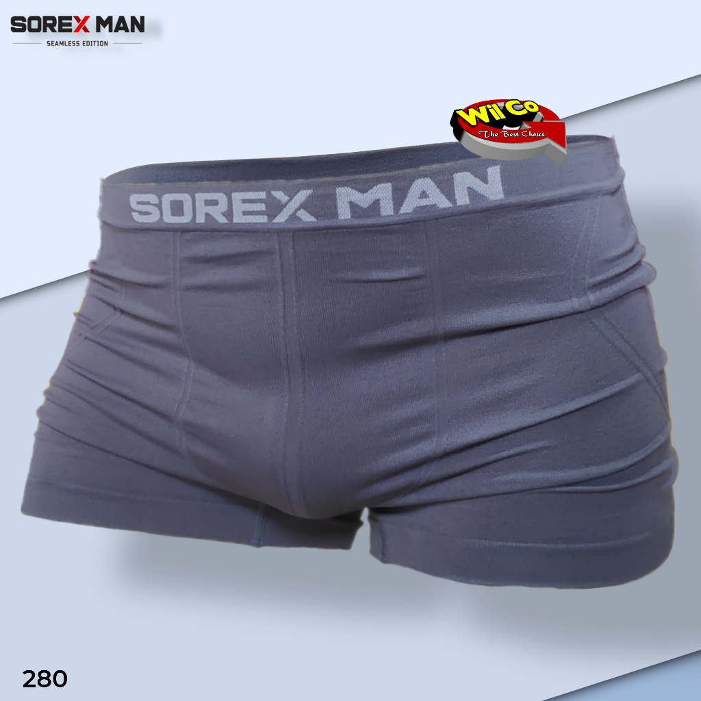 K280 (2 pcs) Sorex Celana Dalam Boxer Pria Dewasa, Celana Dalam Pria Pria Sorex Size M-L / XL-XXL