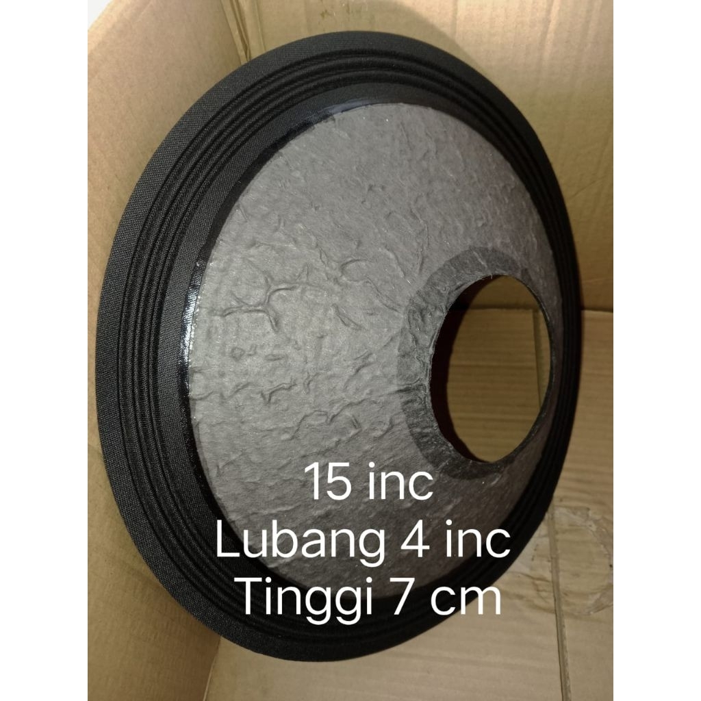 Daun kertas speaker 15 inc jeruk Lubang 4 inc Tinggi 7 cm