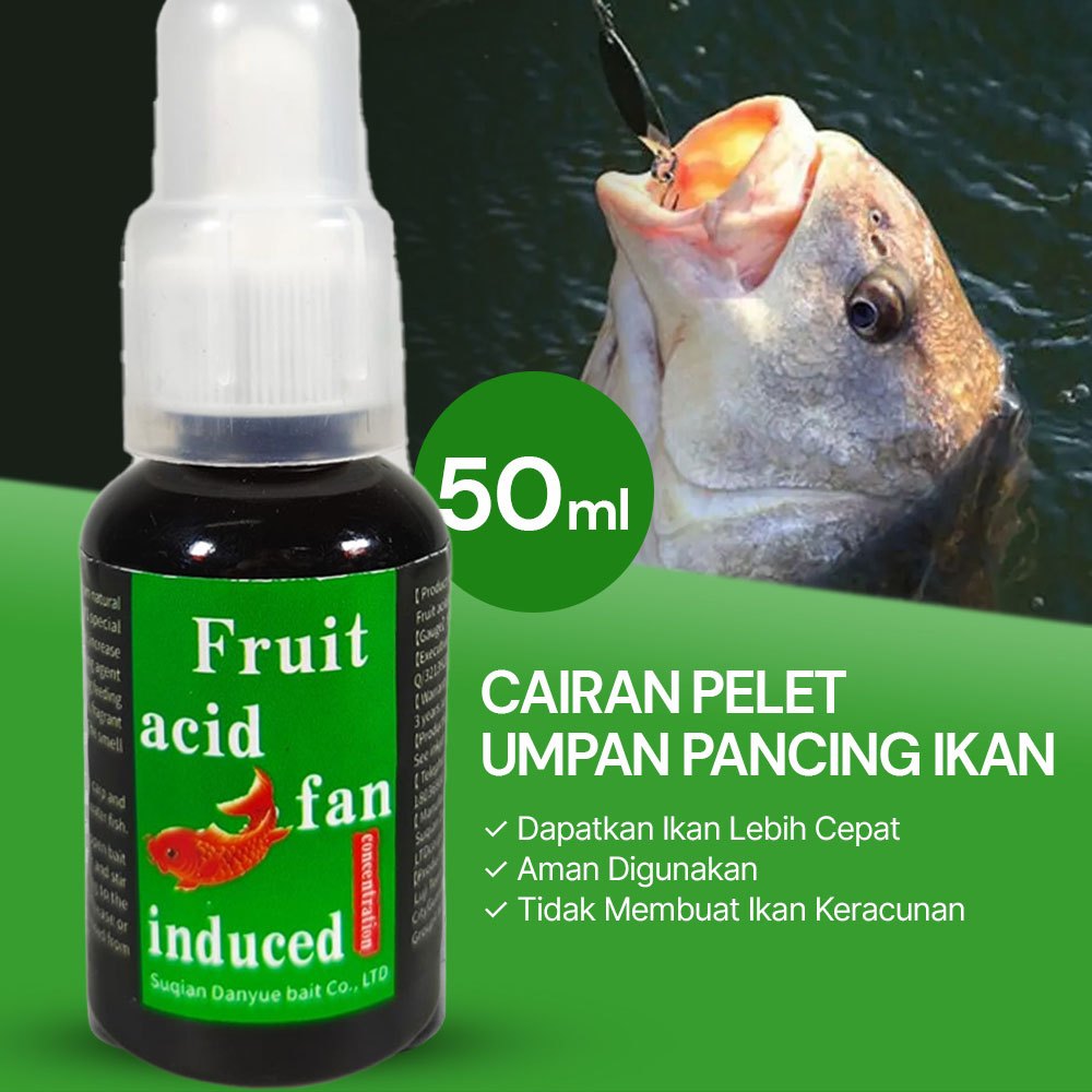 Cairan Pelet Ikan 50ml Umpan Pancing Konsentrat Penguat Aroma Concentration Liquid Semua Jenis Ikan