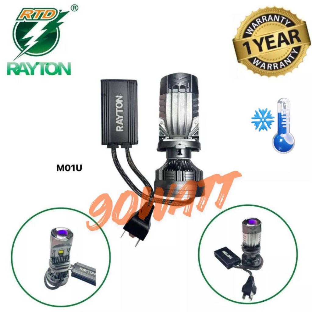RTD Rayton LED Motor Lampu M01U-A/B Fokus Terang || RTD Rayton LED Proji Motor Fokus Hemat Energi