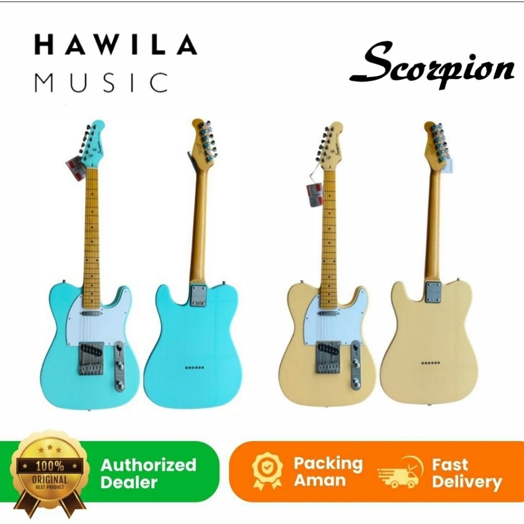 Original Deluxe Series Guitar Electric Gitar Elektrik Scorpion Telecaster ST130 ST 130 Ori