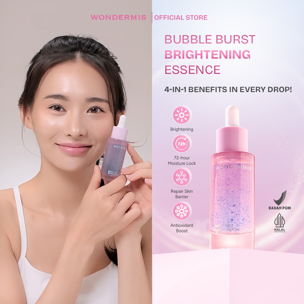 WONDERMIS - Bubble Burst Brightening Essence l 30ml l Brightening Soothing Glowing Moisturizing Skin