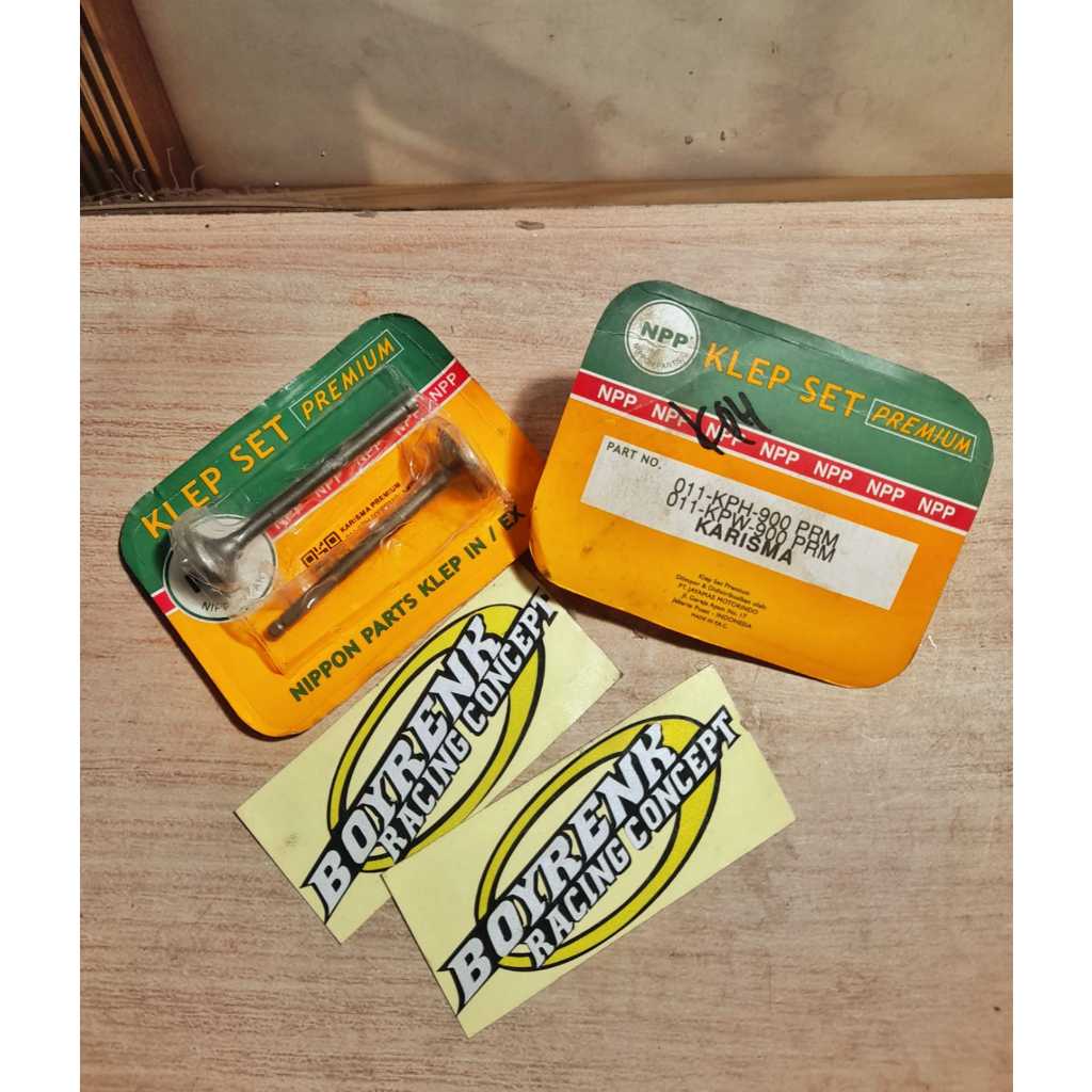 KLEP SET PAYUNG KLEP KARISMA SUPRA X 125 NPP PREMIUM- BOYRENK RACING