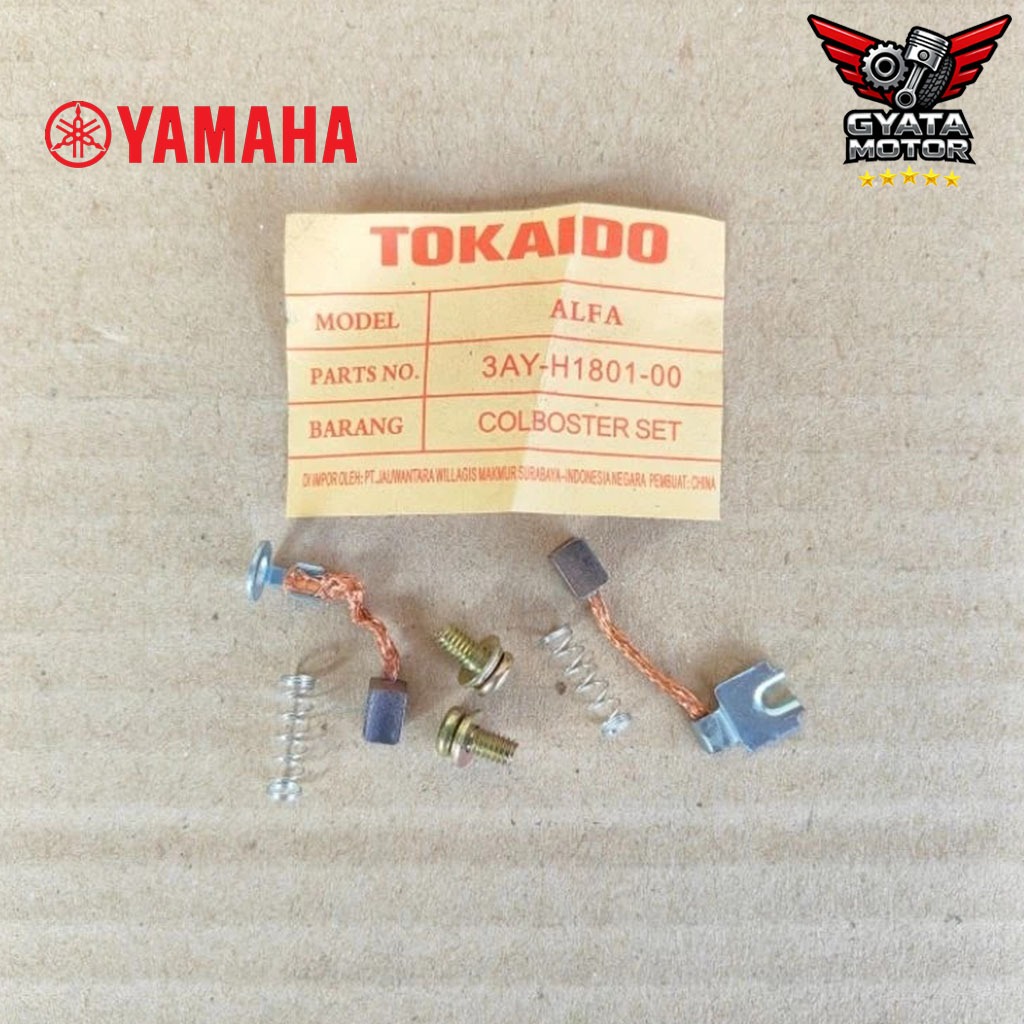 Colboster Set Arang Stater Cool Booster Areng Dinamo Starter Carbon Brush Yamaha FIZR F1ZR Jupiter M