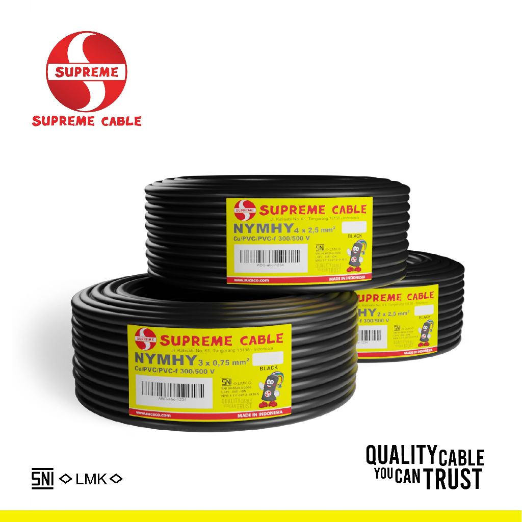 KABEL SUPREME NYYHY 2X0.75 METER ( NYMHY )