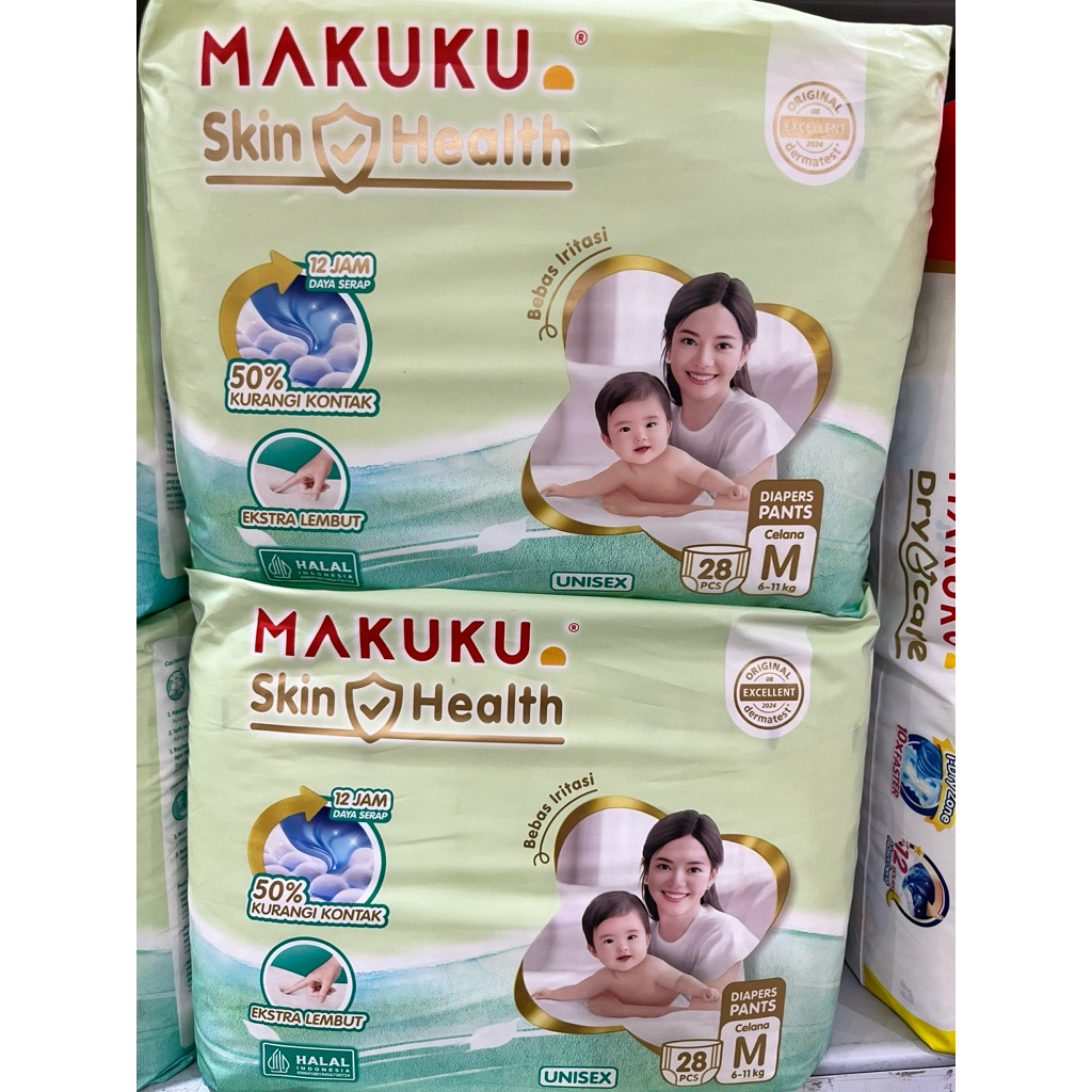 Pampers Makuku Healty skin ukuran M 28