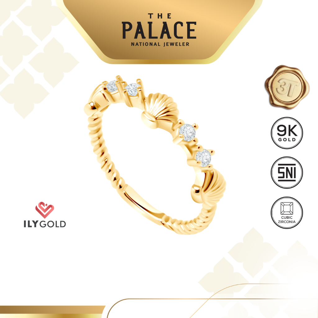 ILY GOLD Seaside - Seashell Ring / cincin