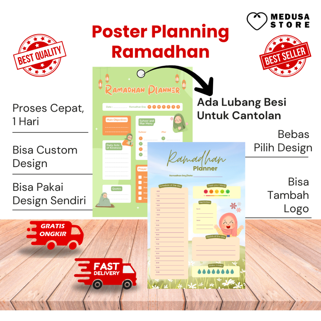 Poster Planner Ramadhan – Rencanakan & Lengkapi Ibadah Puasa Harian