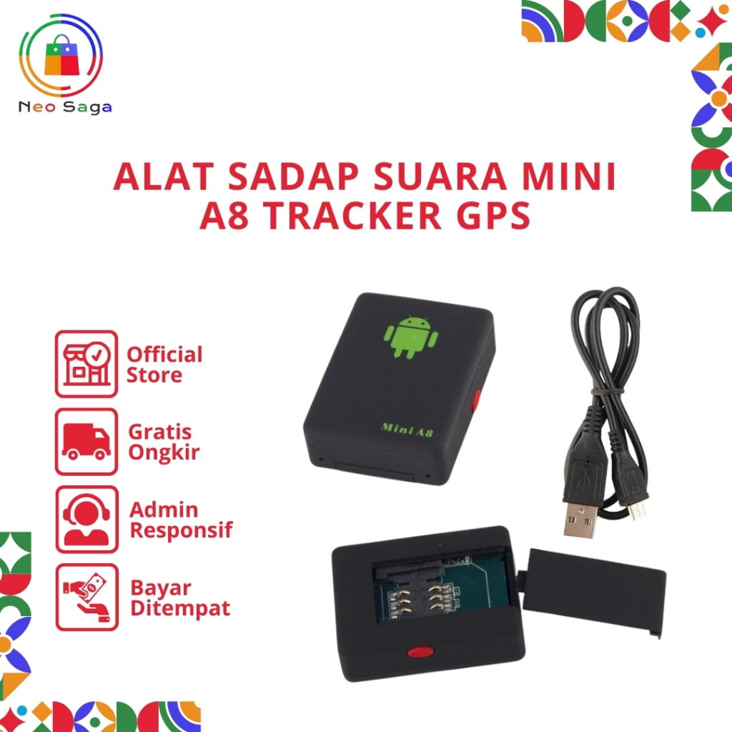 Alat Sadap Lacak GPS/Alat Sadap Suara Mini A8 Tracker GPS