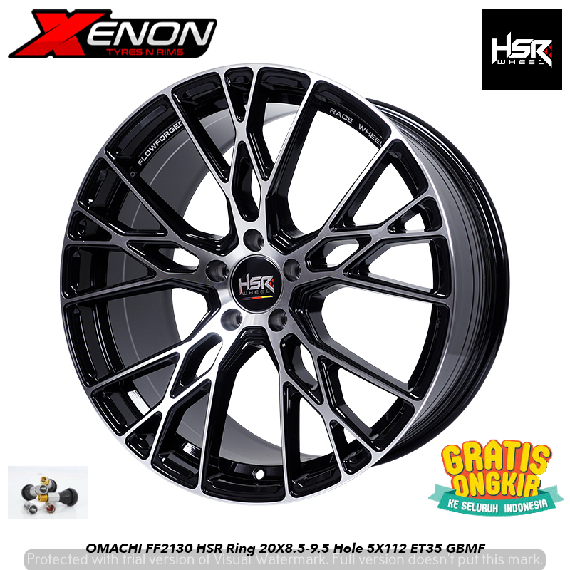 Velg Racing R20 HSR Omachi Pcd 5x114,3 Ring 20 Buat Mobil Mercy Mercedez CRV Camry Alphard Odyssey