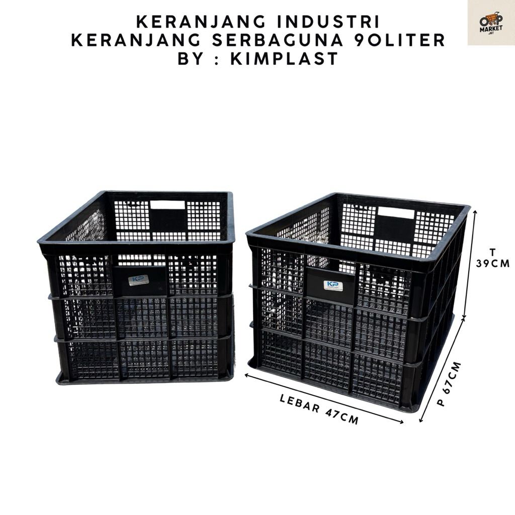 KIMPLAST - Keranjang Industri 90 Lt Liter Keranjang Industri Keranjang Dagang Keranjang Serbaguna Ke