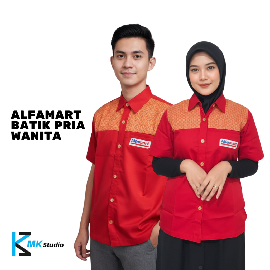 Seragam Alfamart Batik Baju Karyawan Alfamart Seragam Kasir Motif Batik