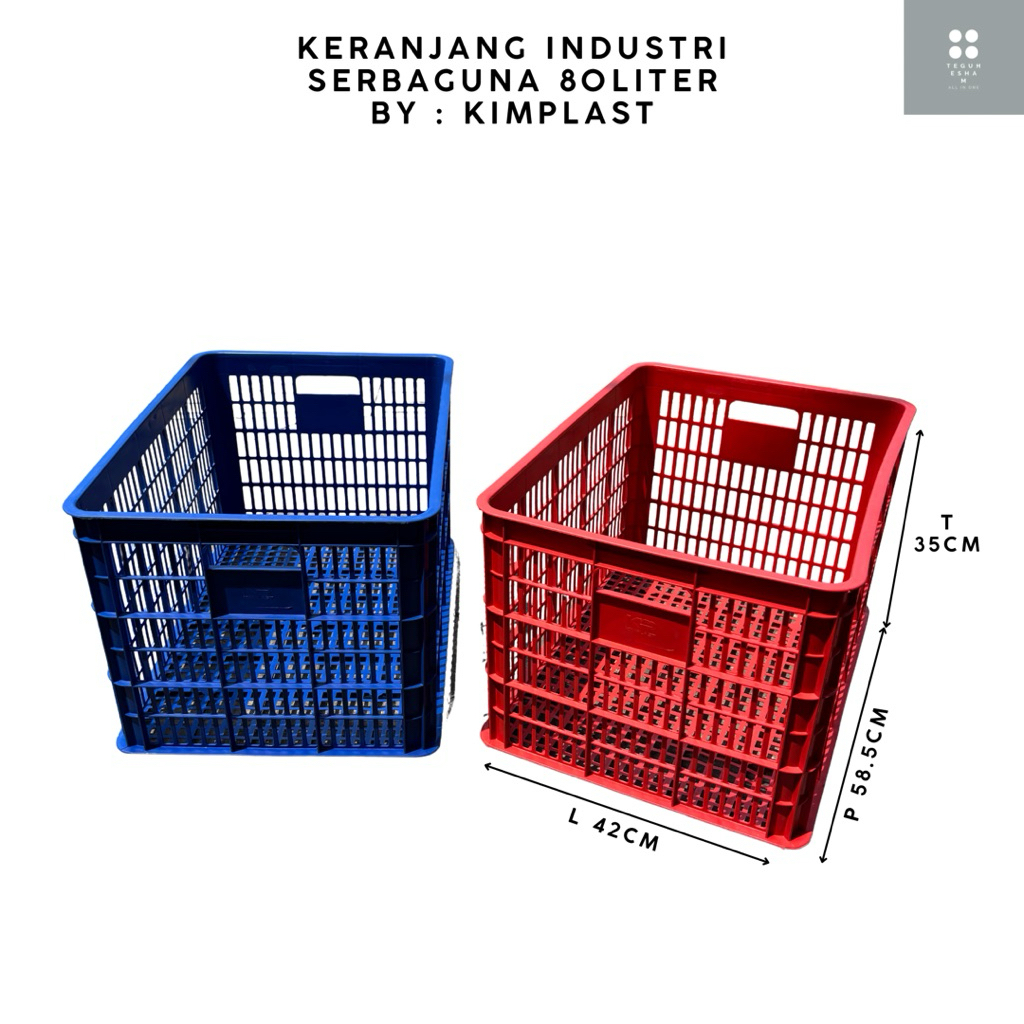 KIMPLAST - Keranjang Industri 80 Lt Liter Keranjang Industri Keranjang Dagang Keranjang Serbaguna Ke
