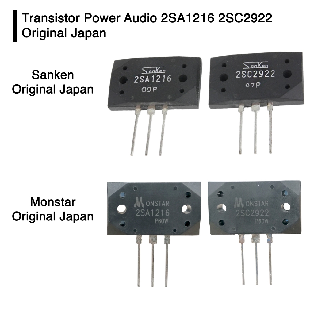 Transistor Power Audio 2SA1216 2SC2922 2SA 1216 2SC2922 Original Japan