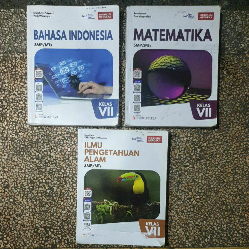 Buku Matematika. Bahasa Indonesia.English.Ipa.Ips. Informatika. Pendidikan Pancasila. Agama Islam Sm