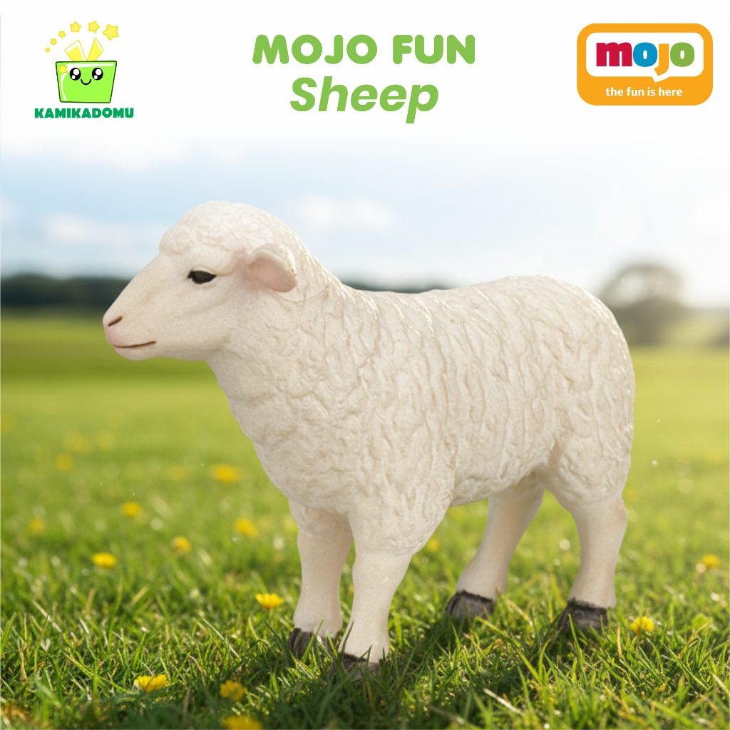 KAMIKADOMU - Mojo Fun Sheep Miniatur Hewan Action Figure Domba Betina