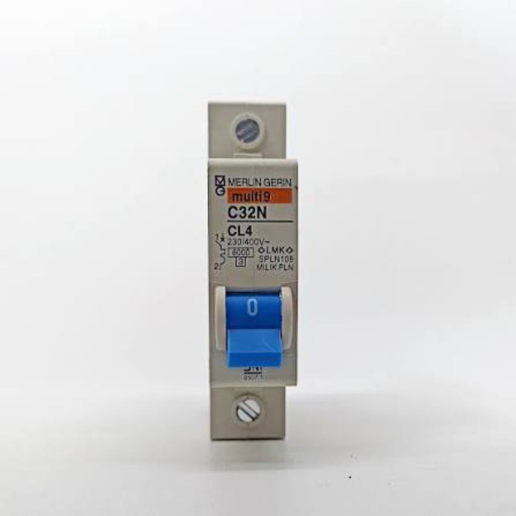 MCB Merlin Gerin Original PLN multi9 1P 1 Phase multi9 Biru 2A 4A 6A 10A 16A 20A 25A 32A 40A C32N