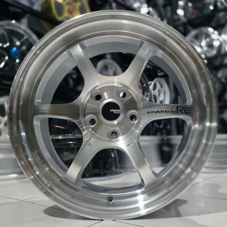 velg ring 16 advan r6 pcd 5x100 lebar 7 velg racing ring 16 velg racing mobil all new avanza veloz x