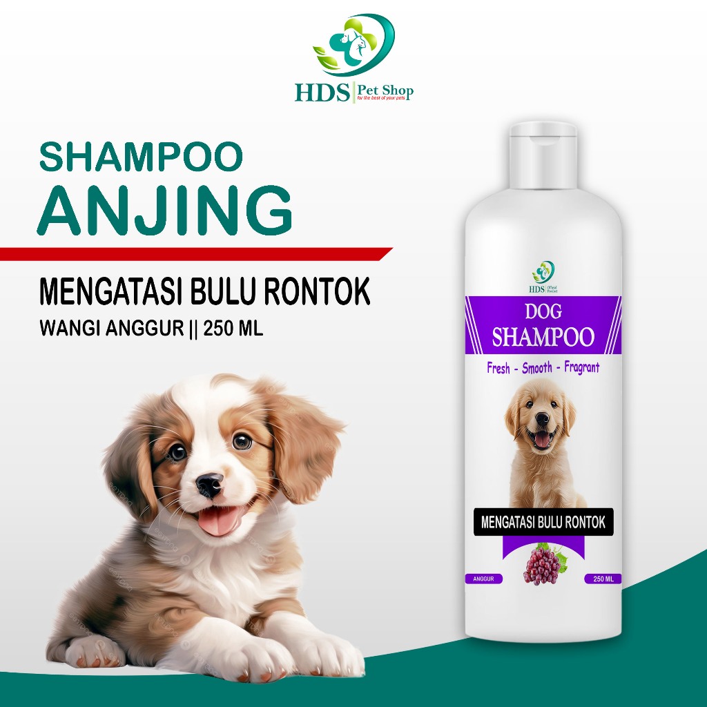 Sampo Anjing Anti Bulu Rontok Wangi Anggur