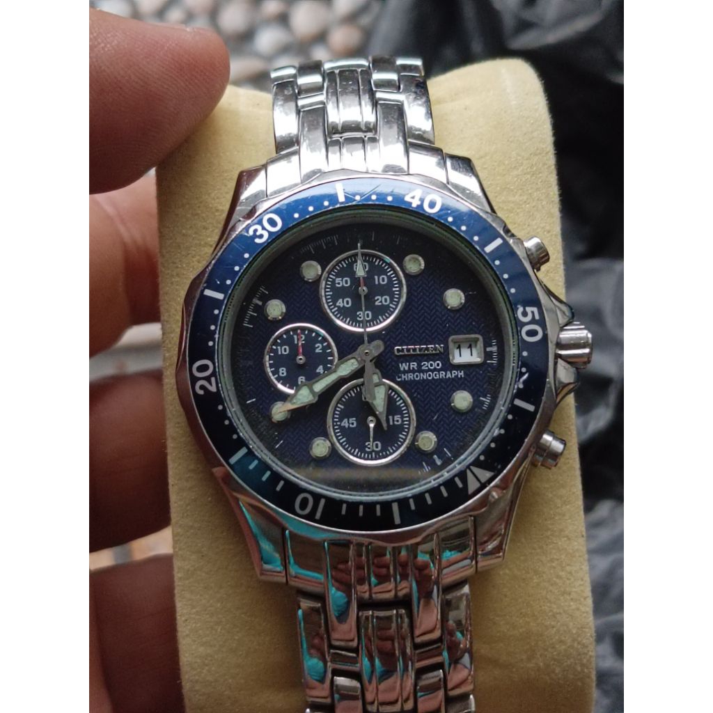jam tangan citizen seamaster wr 200 full original