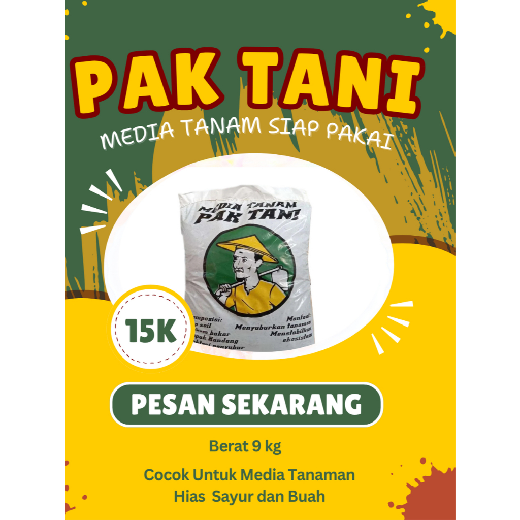 Media Tanam Organik Pak Tani  Siap Pakai