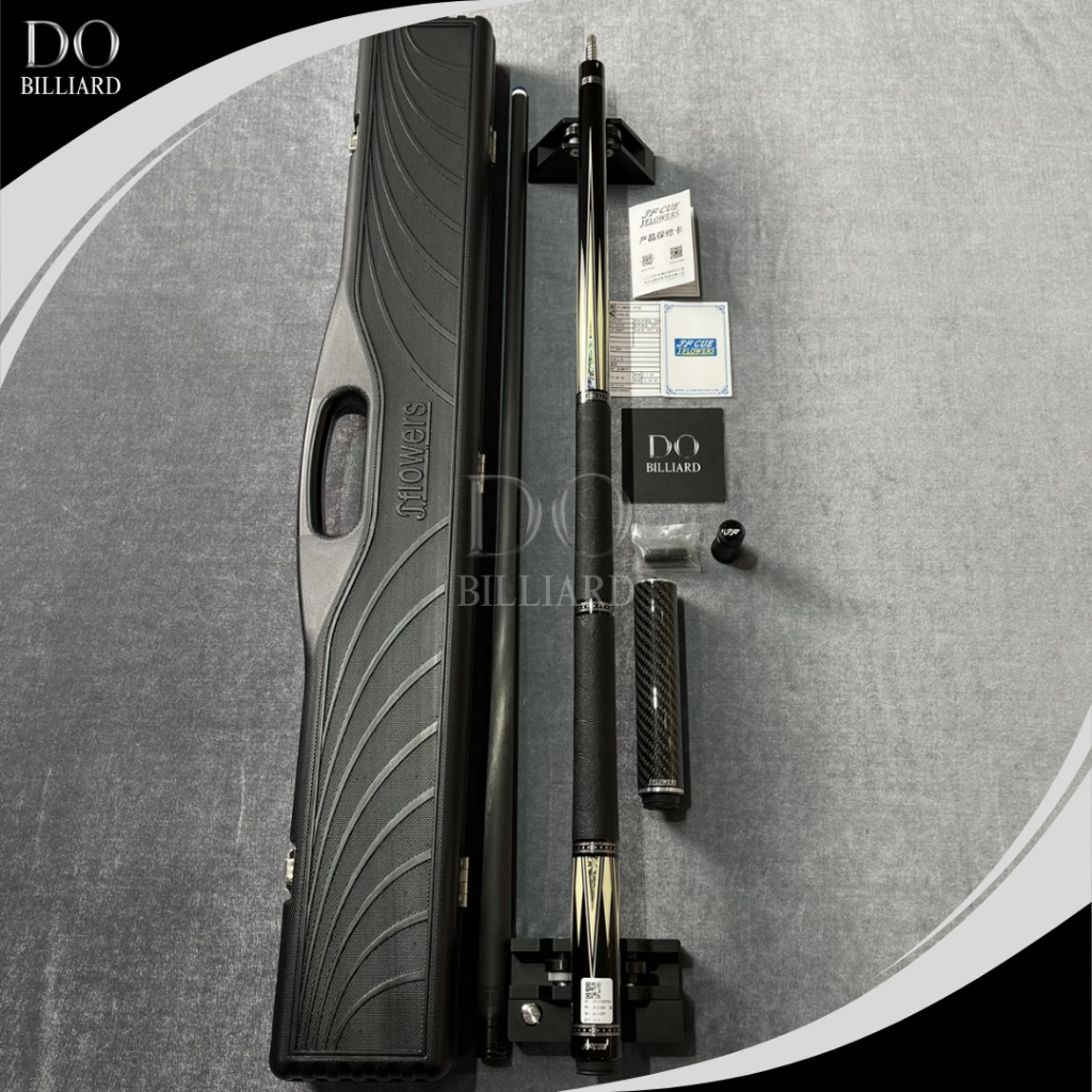 Stick Billiard JFLOWERS JF30-03F Carbon Cue Leather Grip Low Deflection Shaft Cue Stick Billiard / S