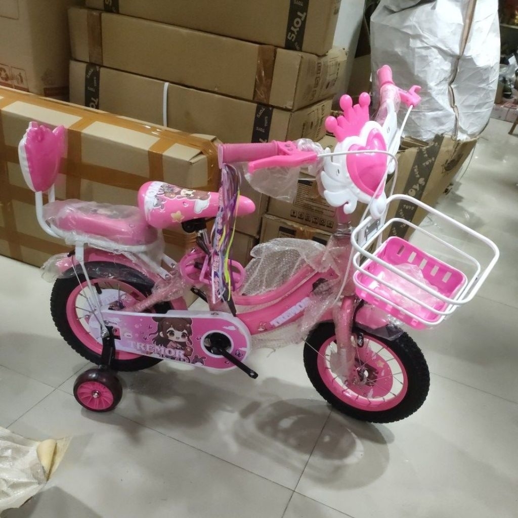 Sepeda Anak Kren 12 inch pink fanta 2.5 tahun sampai 5 tahun