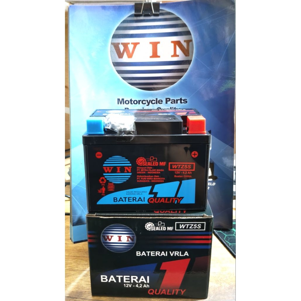 (Berkualitas) AKI KERING WTZ-5S, Merk win