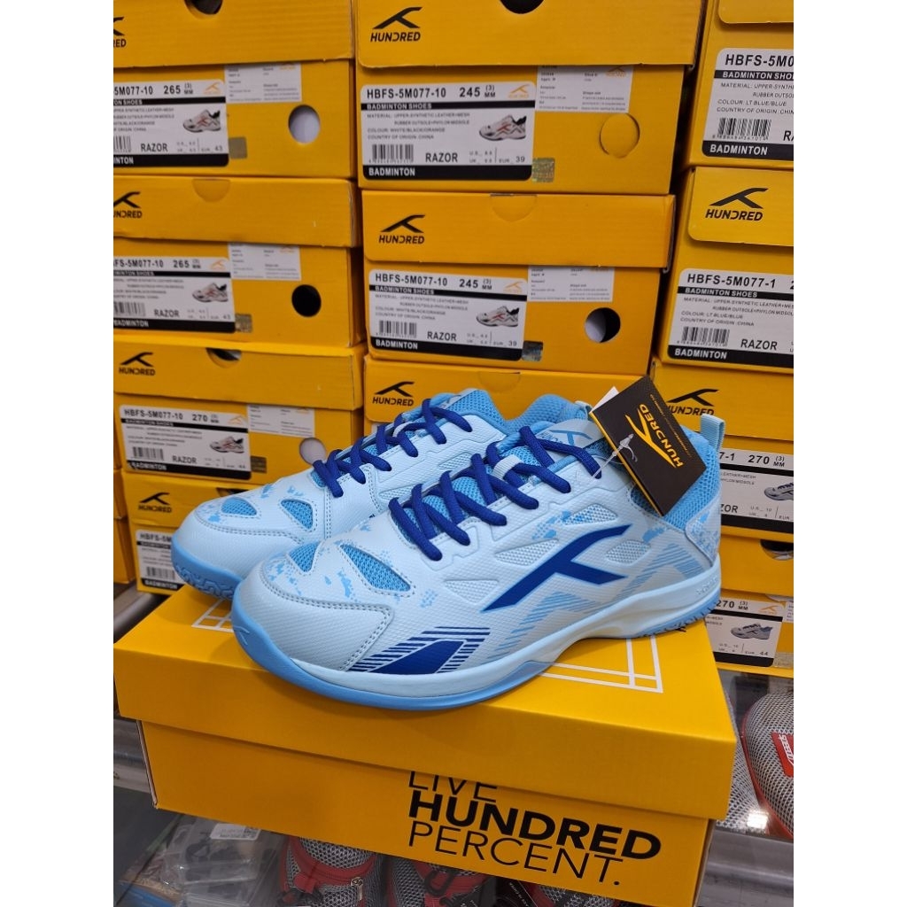 SEPATU BADMINTON HUNDRED RAZOR / SEPATU BULUTANGKIS HUNDRED RAZOR / SEPATU HUNDRED RAZOR
