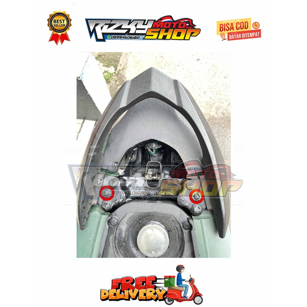 BAUT BODY SAMPING ( 2 BAUT ) MODEL 2 KUNCI GENIO BEAT DELUXE SCOOPY STREET NEW PRESTIGE TAHUN 2018 -
