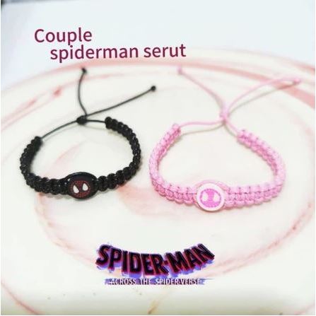Gelang Couple Spiderman Serut Ready Stok