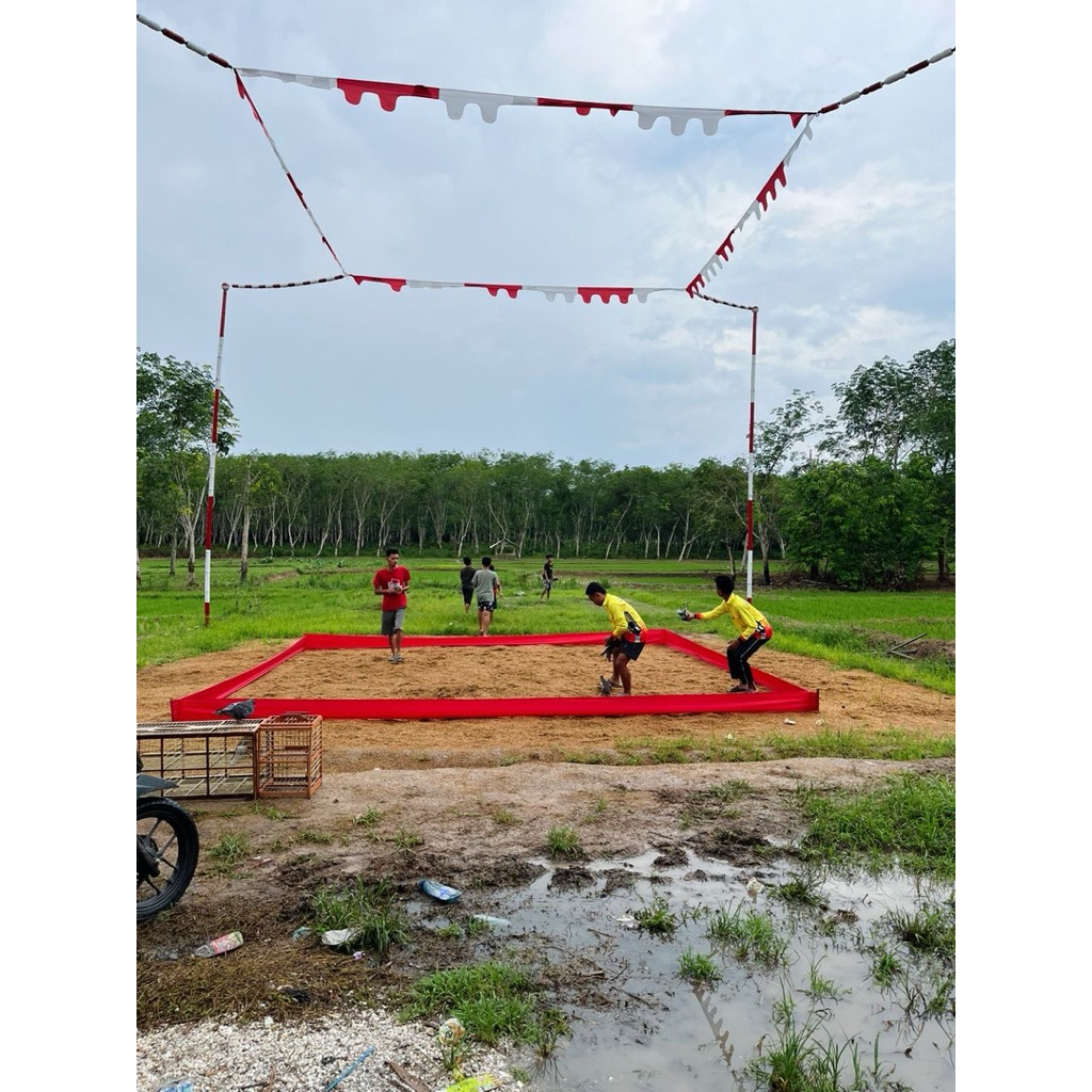bendera kolong merpati line bawah dan layur tiang depan tinggal pasang saja murah