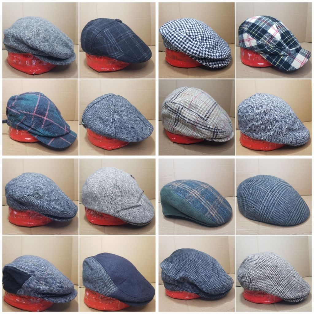 Topi Copet / Topi Flat Cap , Topi Seniman , material WOOL