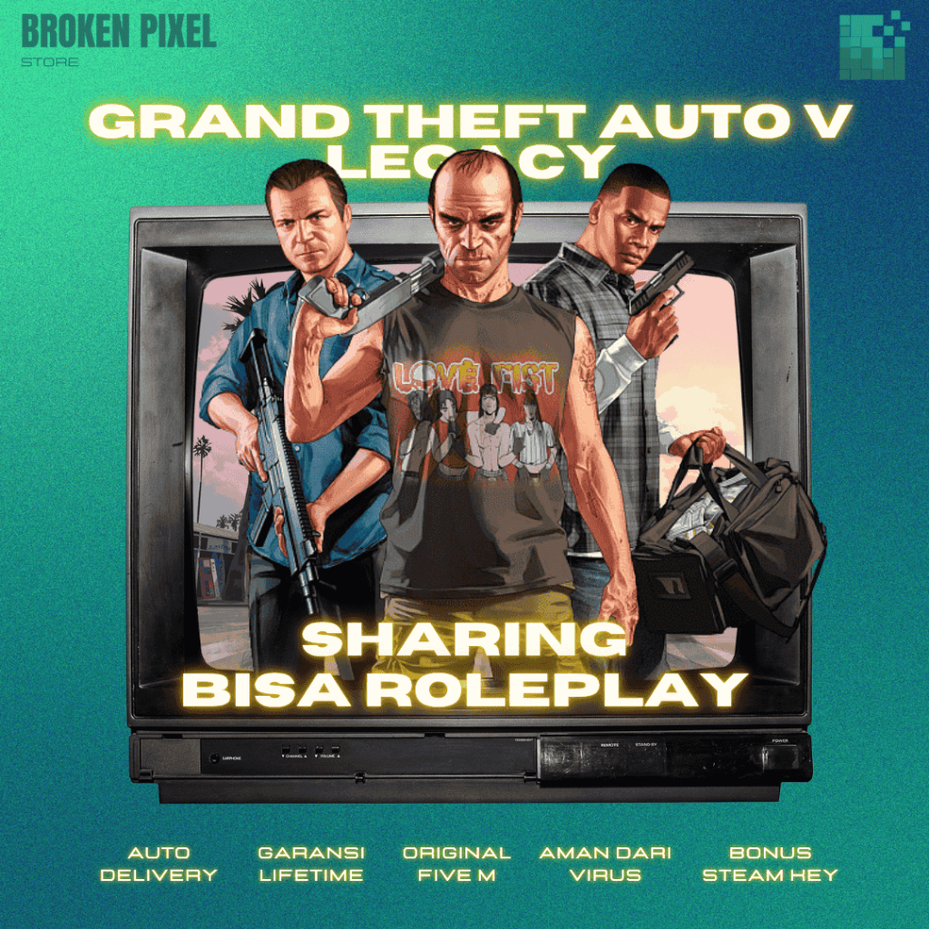 [BONUS GAME STEAM] GTA V STEAM (BISA ROLEPLAY) / GRAND THEFT AUTO 5 / (AUTO DELIVERY) / Game PC / Or