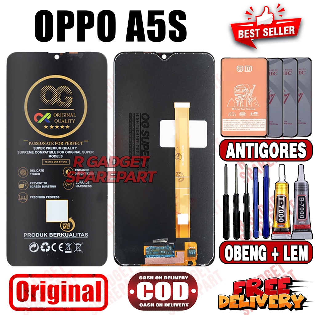 Lcd Touchscreen OPPO A5S Original OG SUPER Fullset