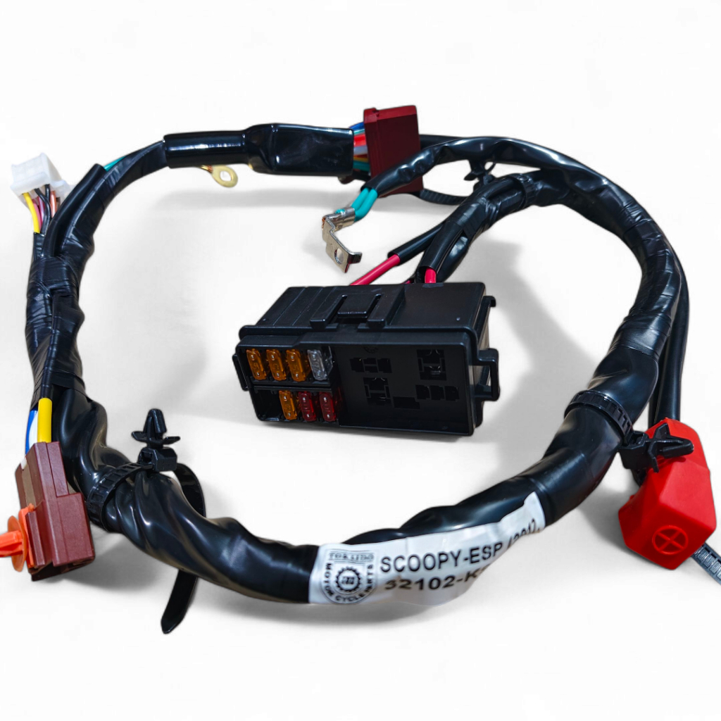 Kabel Aki Accu Baterai Bodi Fullset Rumah Sikring Motor Honda Scoopy ESP Set Komplit Kabel Aki Scoop
