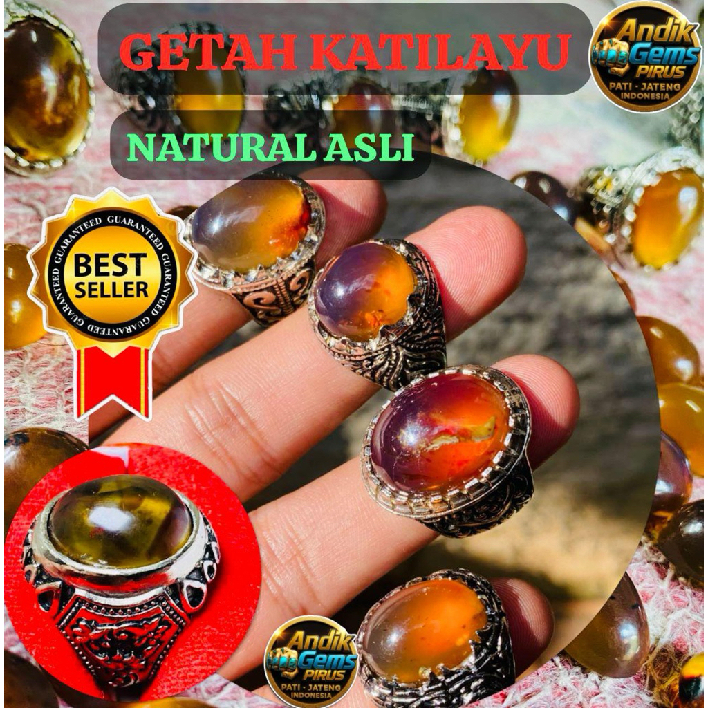 CINCIN GETAH KATILAYU ASLI RING ALPAKA SUPER MEWAH