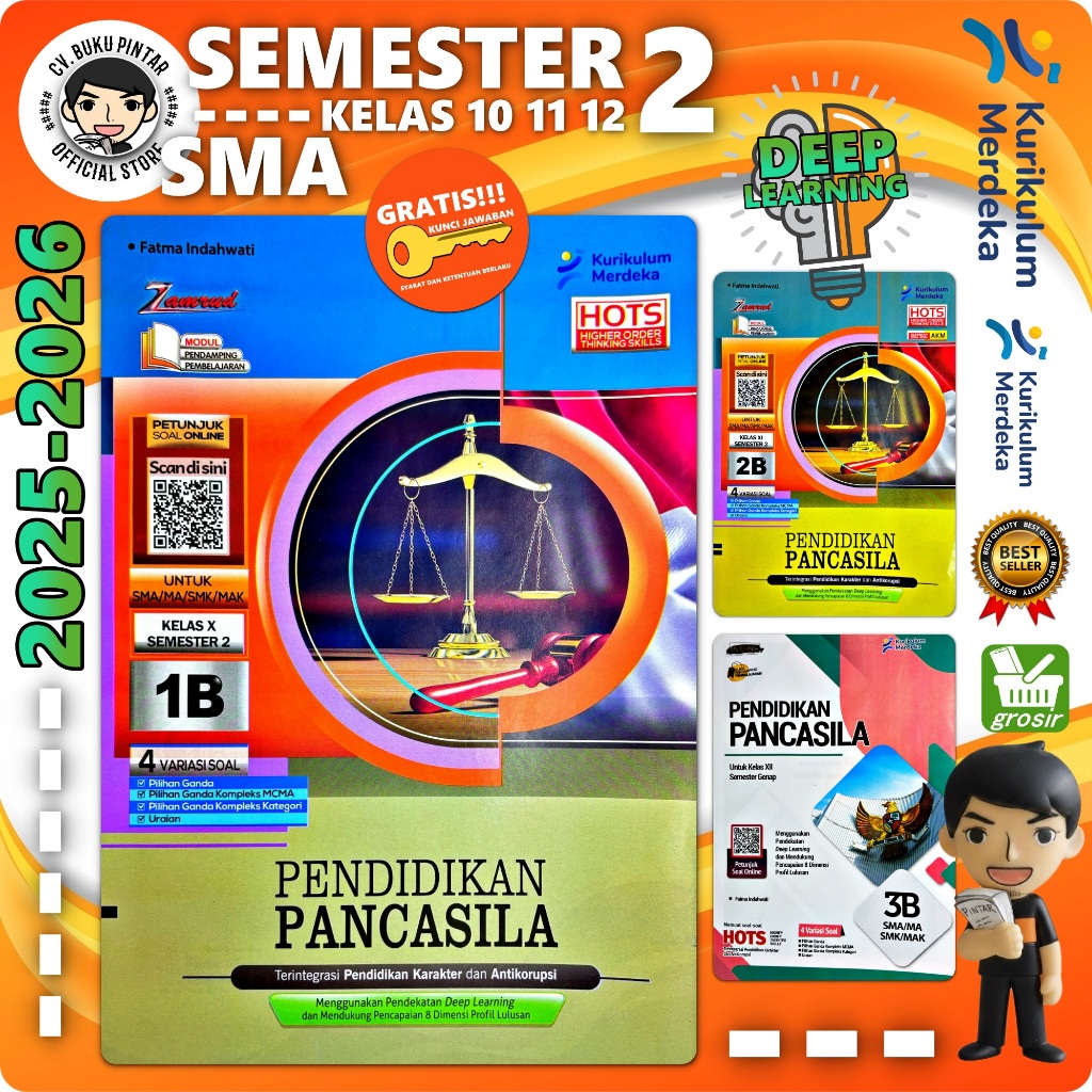 LKS PP PENDIDIKAN PANCASILA PKN PPKN SMA/ MA KELAS 10 11 12 SEMESTER 2 2025-2026 Deep Learning KURIK