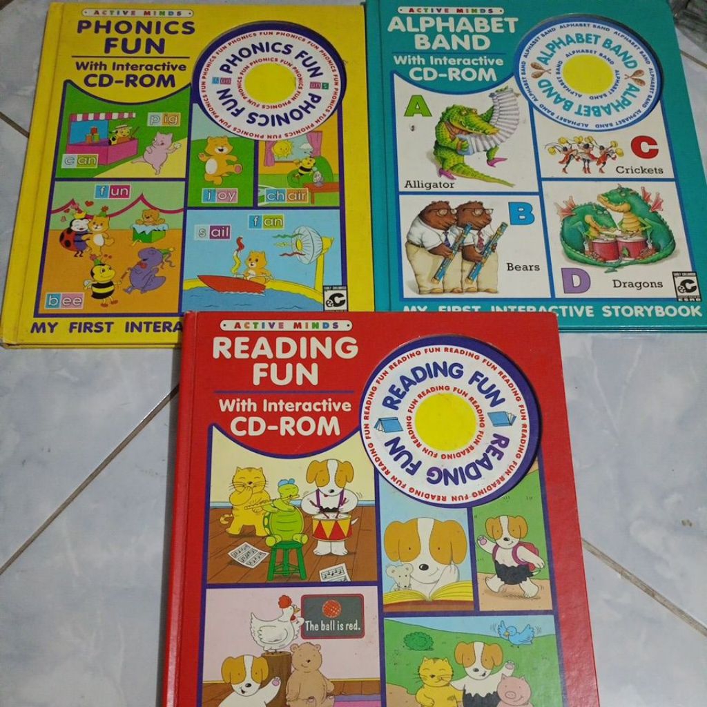 Paket 3 buku Import bekas original Active Minds