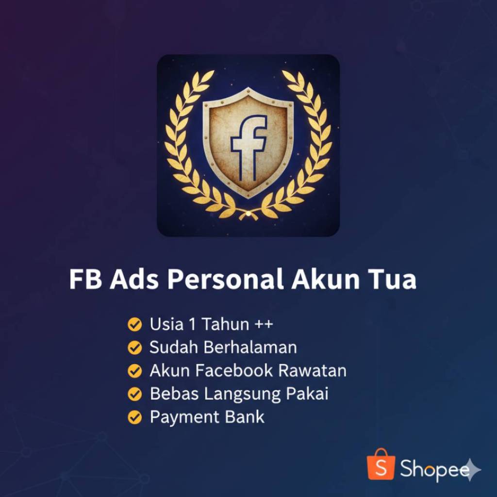 FB Ads Akun Tua Personal + A2F OFF + Sudah Berhalaman